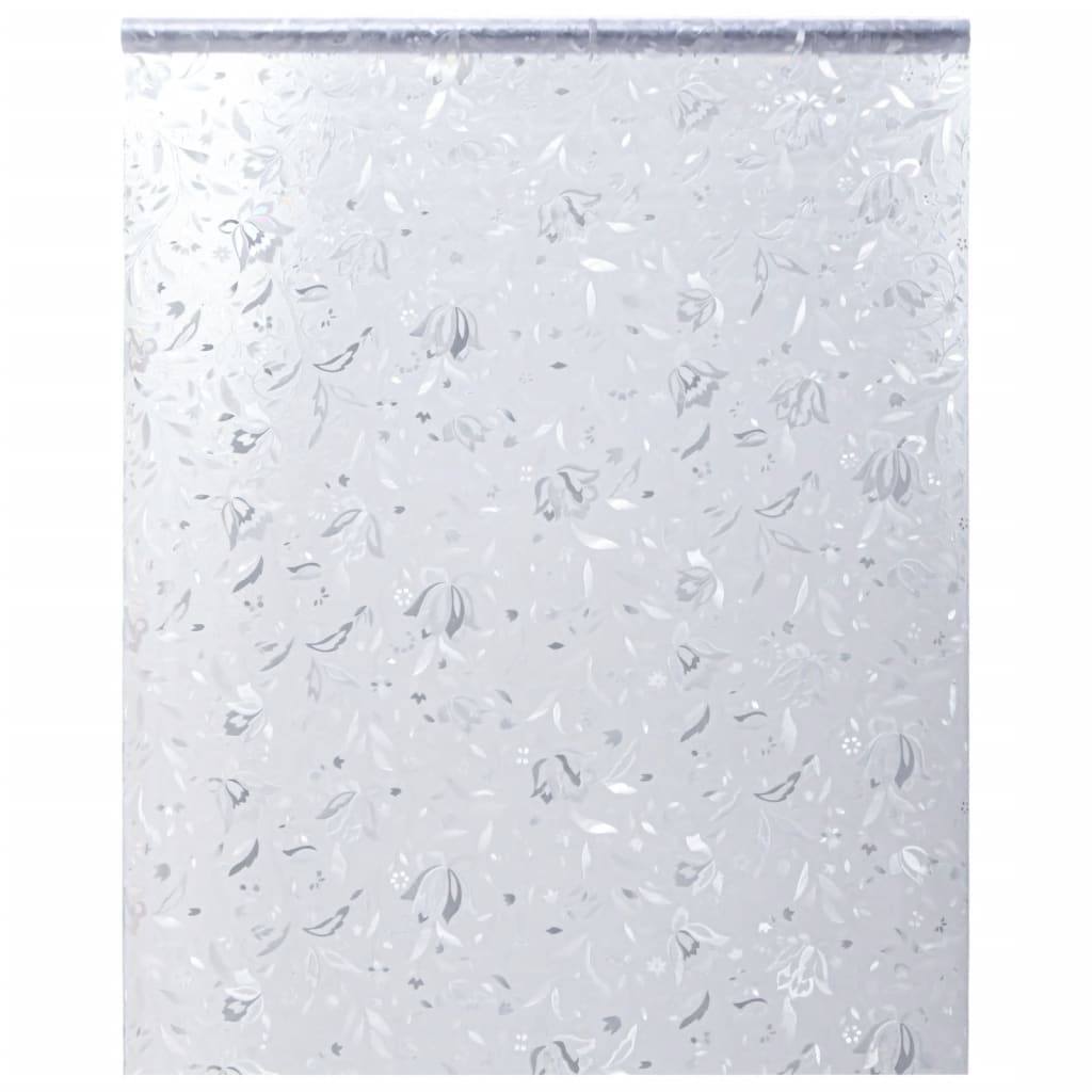 Película para janela fosca 60x500 cm PVC padrão de flor