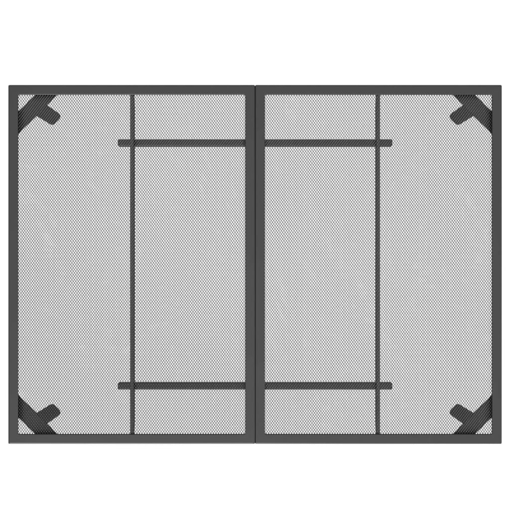 5 pcs conjunto de jantar para jardim rede de metal antracite