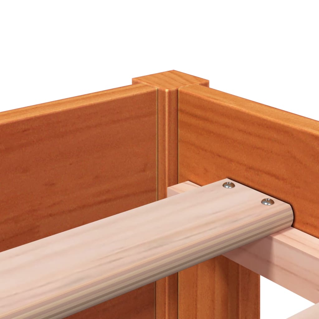 Sofá-cama sem colchão 90x190 cm pinho maciço castanho-mel