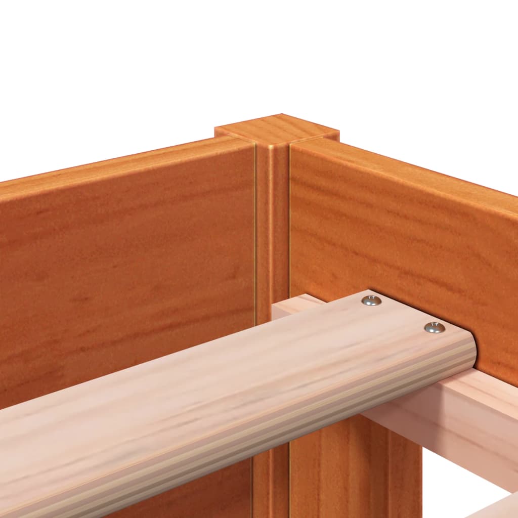 Espreguiçadeira sem colchão cera pinho madeira maciça castanho