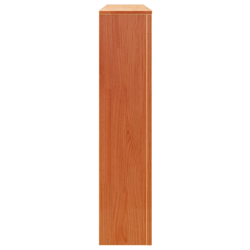 Cobertura de radiador 108,5x19x84 cm pinho maciço castanho cera