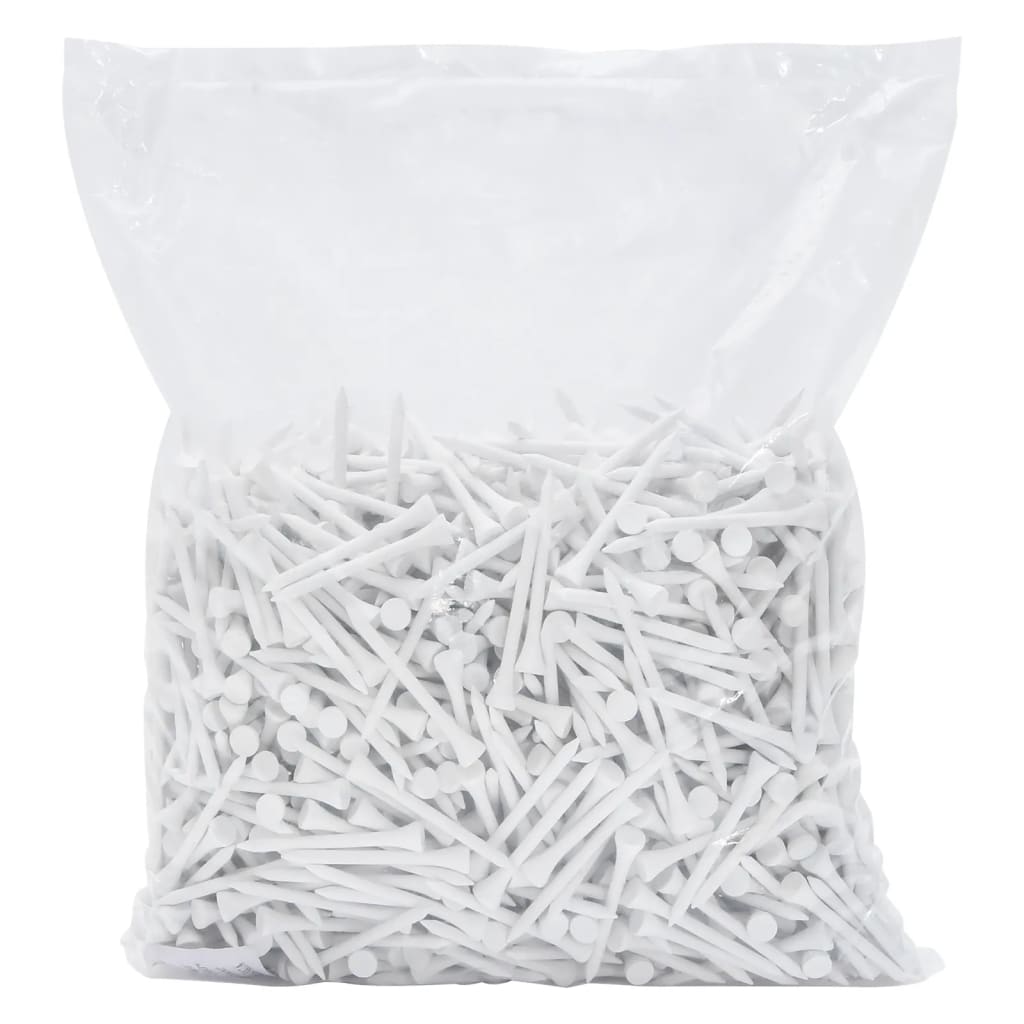 Tees de golfe 1000 pcs 83 mm bambu branco