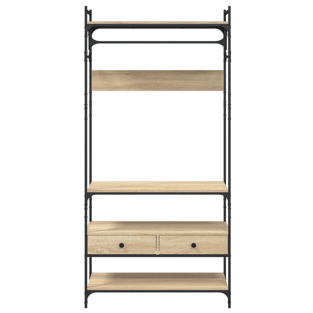 Roupeiro c/ gavetas 89x39x184,5cm deriv.madeira carvalho sonoma