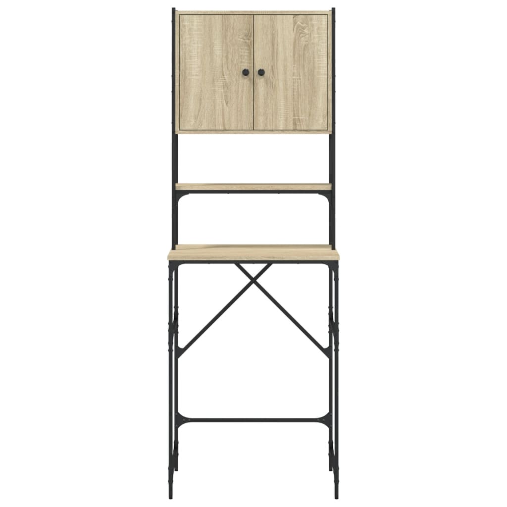 idaXL Armário máquina lavar roupa 68x48,5x194 cm carvalho sonoma