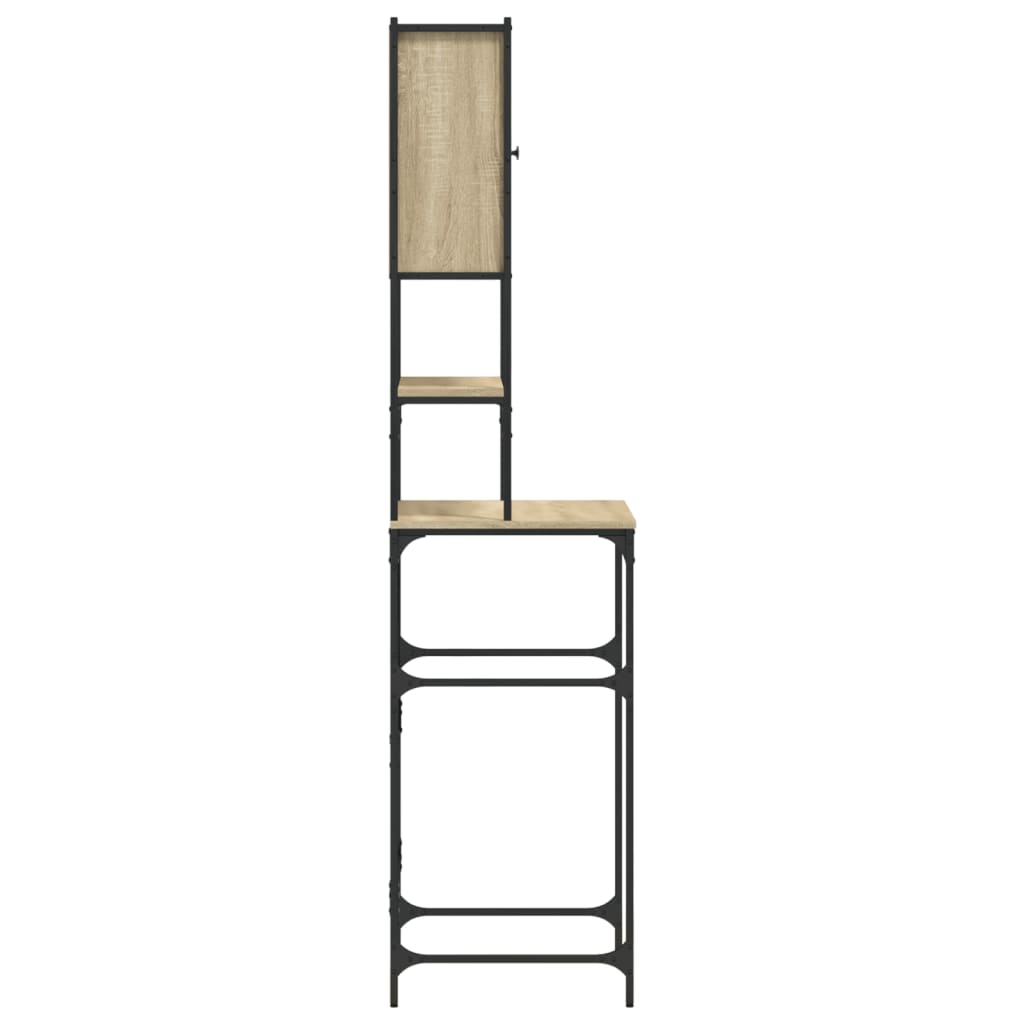 idaXL Armário máquina lavar roupa 68x48,5x194 cm carvalho sonoma