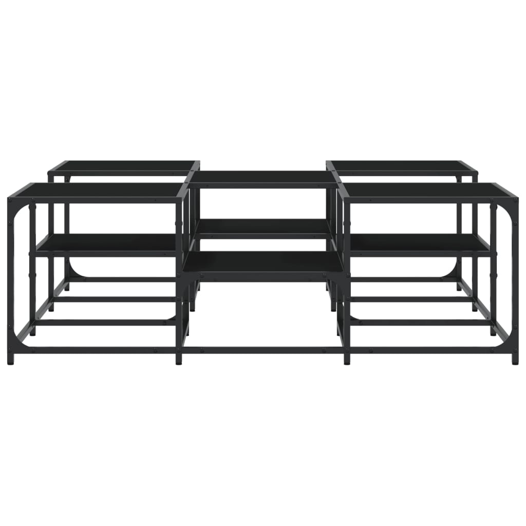 Mesa de centro 121x121x40 cm derivados de madeira preto