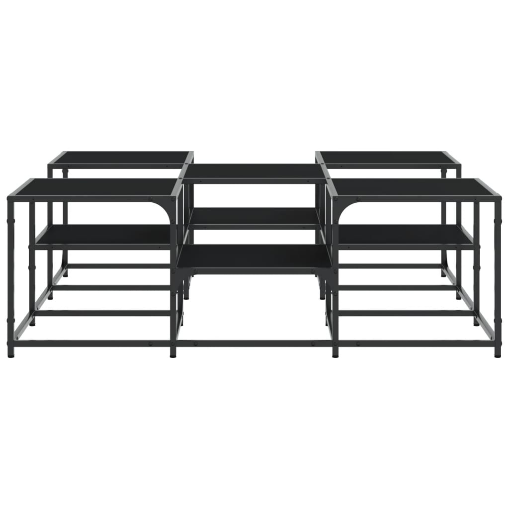 Mesa de centro 121x121x40 cm derivados de madeira preto