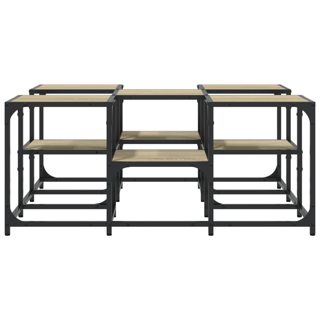 Mesa de centro 91x91x40 cm derivados de madeira carvalho sonoma