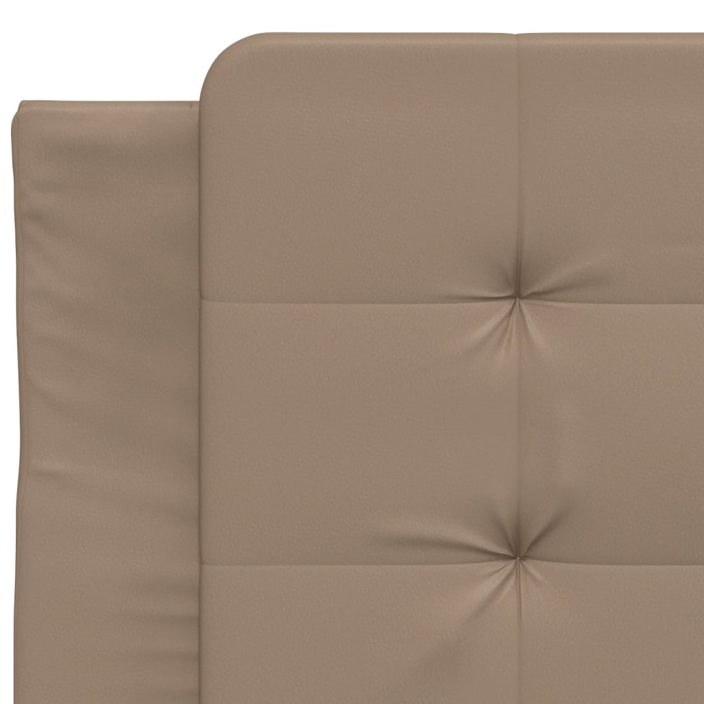 Estrutura de cama com LED sem colchão Zadar 90x190 cm cappuccino