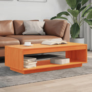 Mesa de centro 110x50x33,5 cm pinho maciço castanho mel