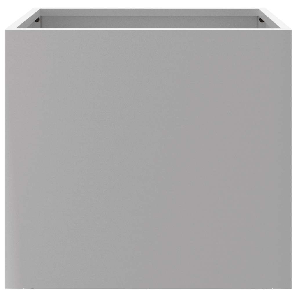 Vasos/floreiras 2 pcs 32x30x29 cm aço galvanizado prateado