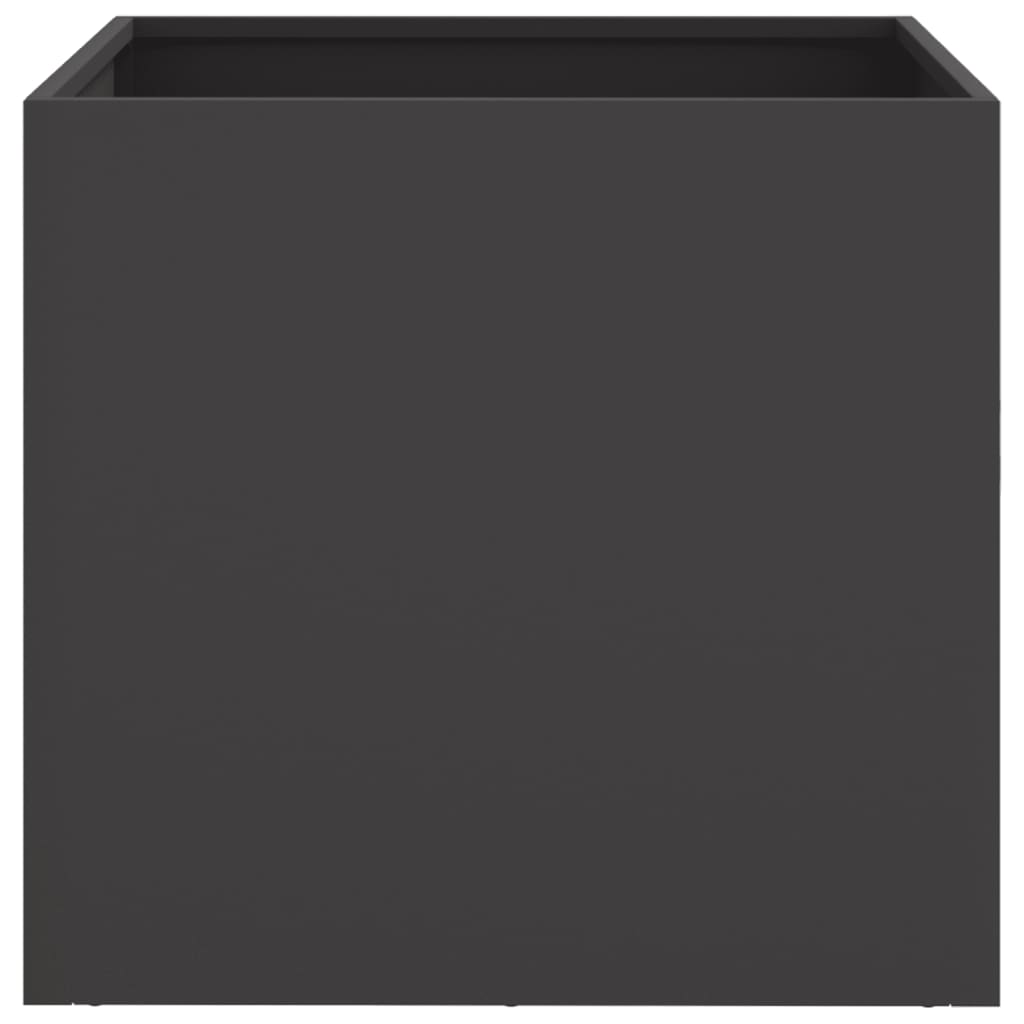 Vasos/floreiras 2 pcs 42x40x39 cm aço preto