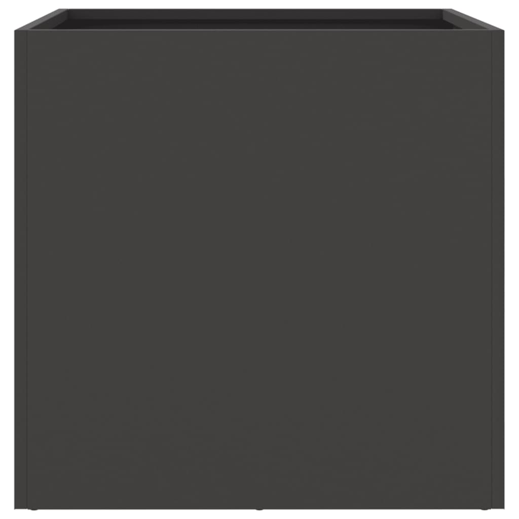 Vasos/floreiras 2 pcs 42x40x39 cm aço preto