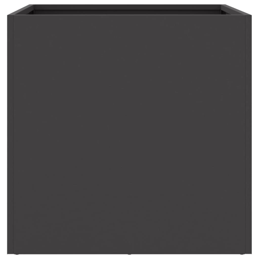 Vaso/floreira 49x47x46 cm aço preto