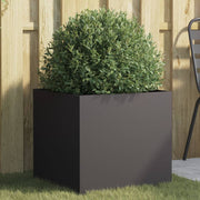 Vaso/floreira 49x47x46 cm aço preto
