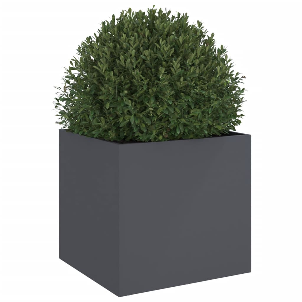 Vaso/floreira 49x47x46 cm aço antracite