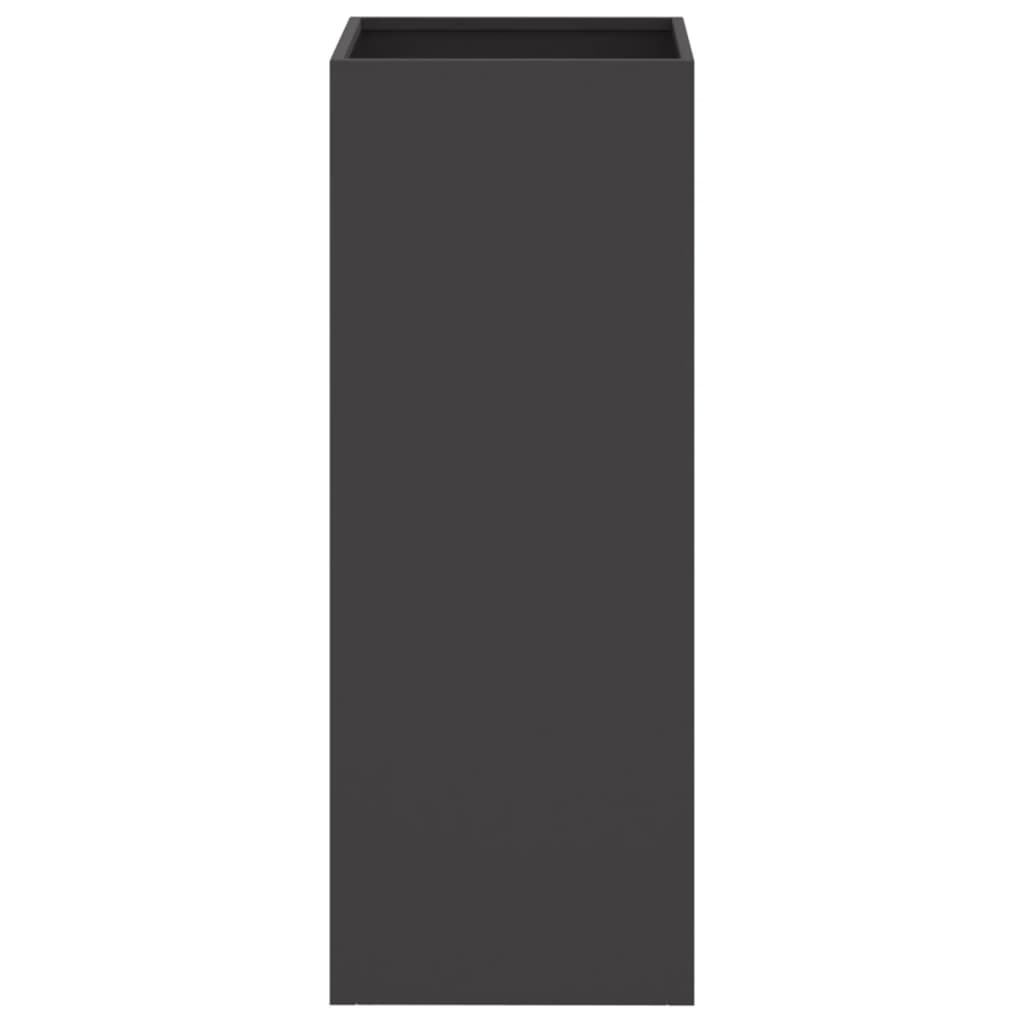 Vaso/floreira 32x29x75 cm aço preto