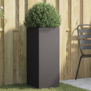 Vaso/floreira 32x29x75 cm aço preto