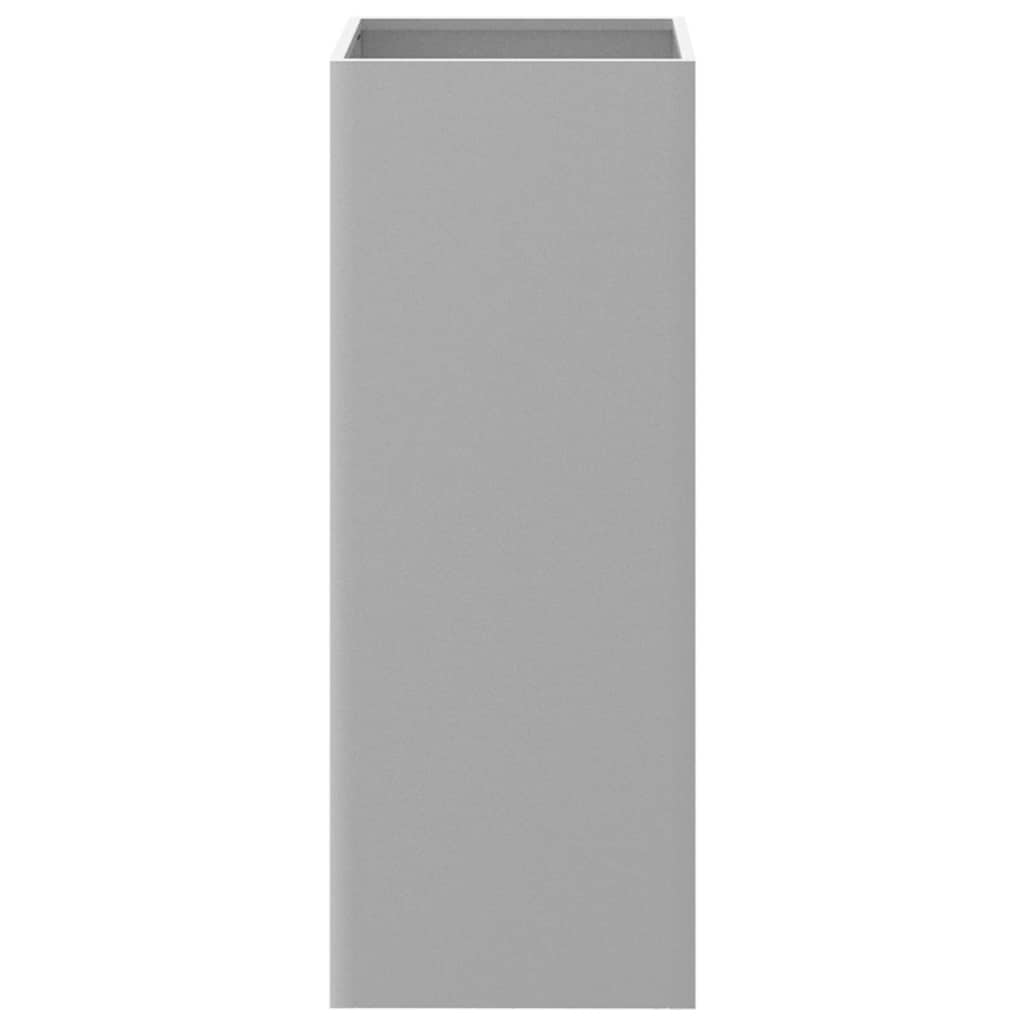 Vaso/floreira 32x29x75 cm aço galvanizado prateado