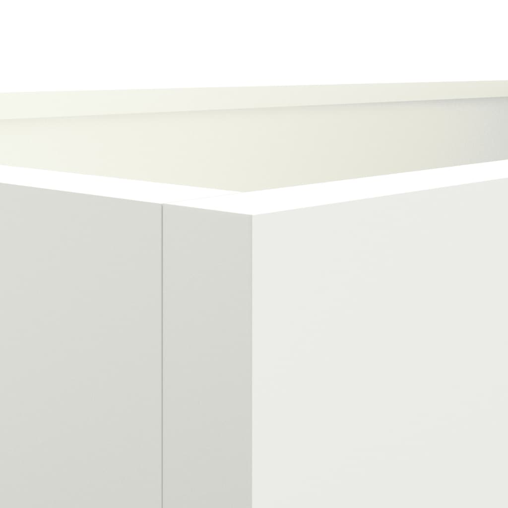 Vaso/floreira 62x40x39 cm aço branco