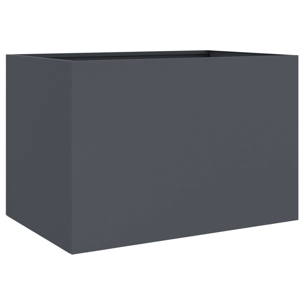 Vaso/floreira 62x40x39 cm aço antracite