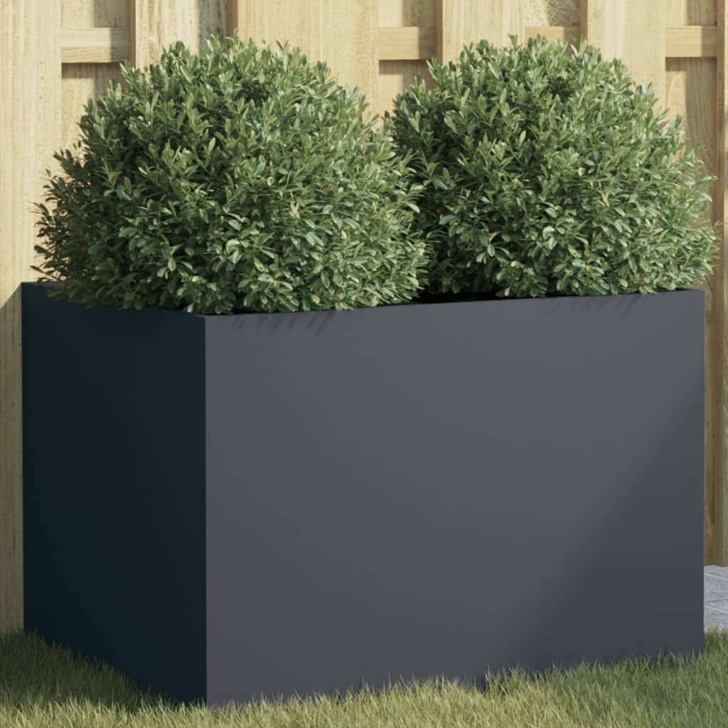 Vaso/floreira 62x47x46 cm aço antracite