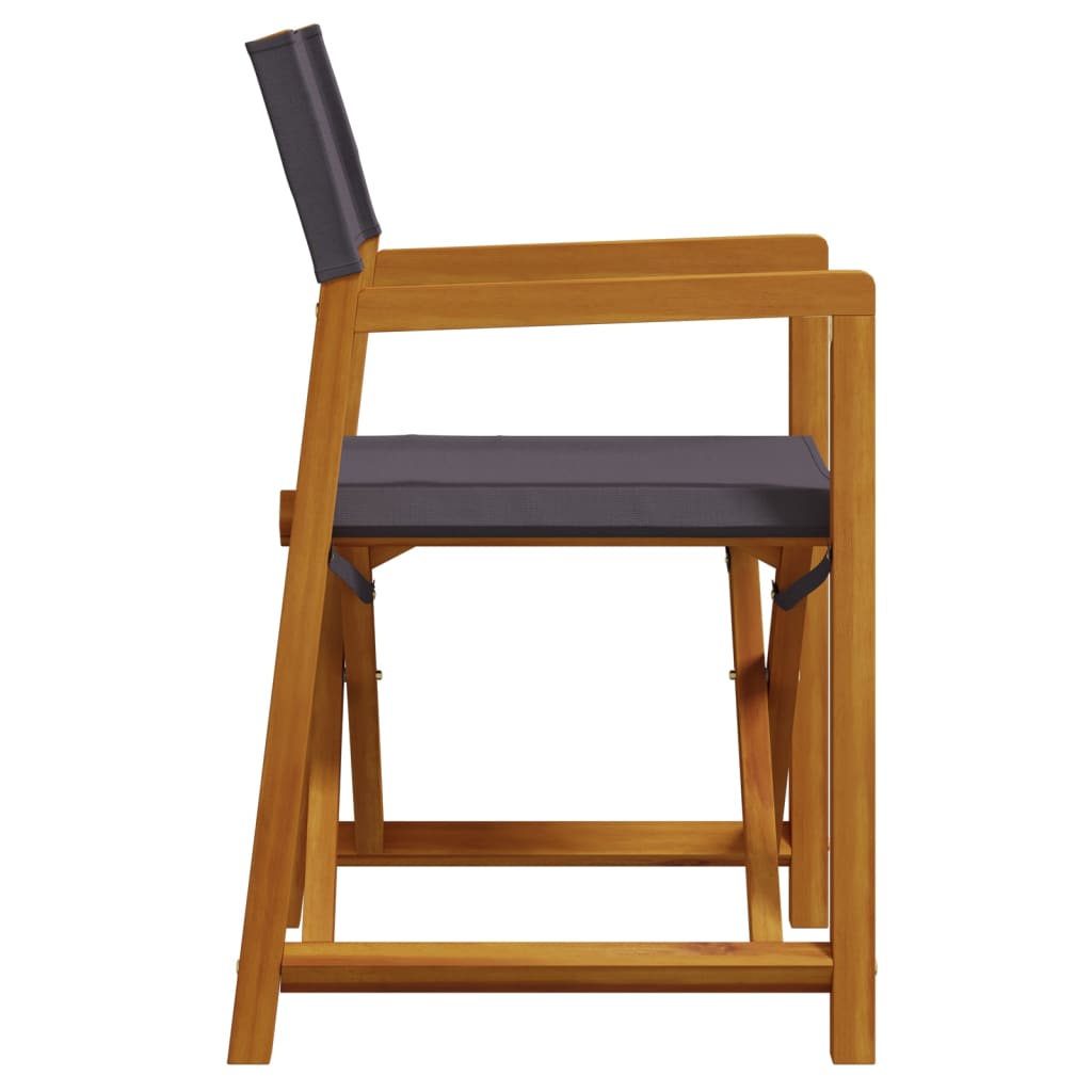 6 pcs cadeiras de jardim dobráveis tecido cinzento-escuro