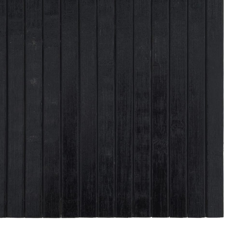 Tapete retangular 60x100 cm bambu preto