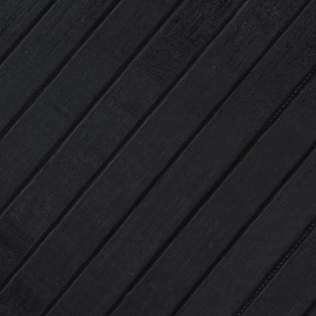 Tapete retangular 60x100 cm bambu preto