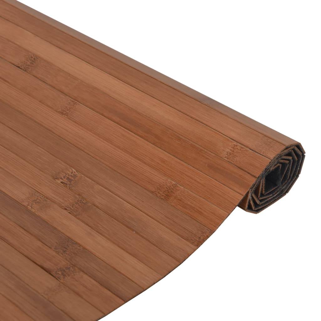 Tapete retangular 60x200 cm bambu castanho