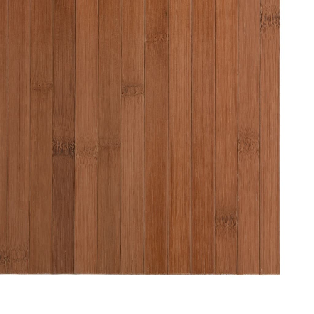 Tapete retangular 60x200 cm bambu castanho