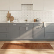 Tapete retangular 60x200 cm bambu castanho