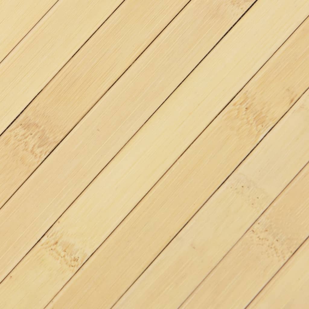 Tapete retangular 60x200 cm bambu cor natural clara