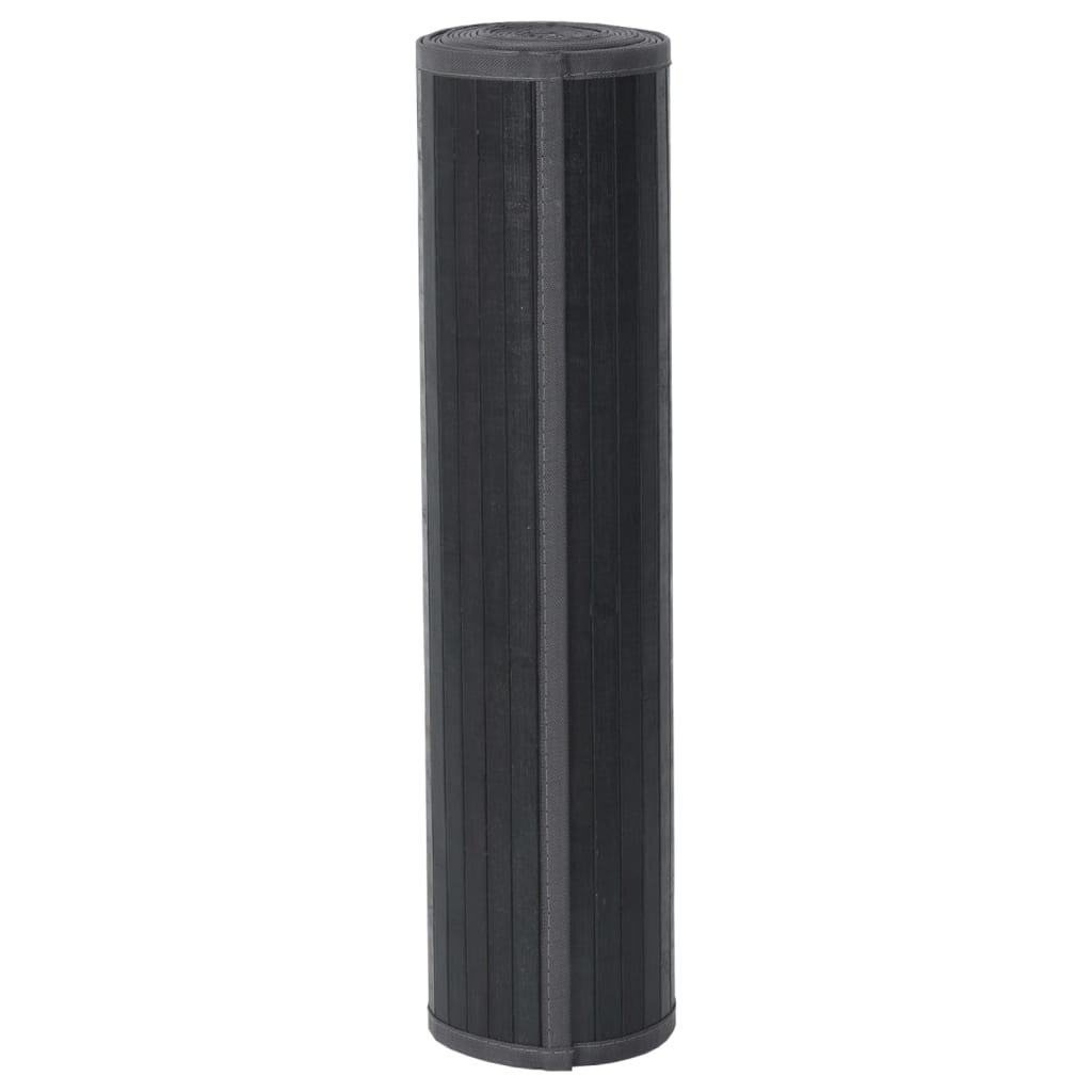 Tapete retangular 60x500 cm bambu cinzento