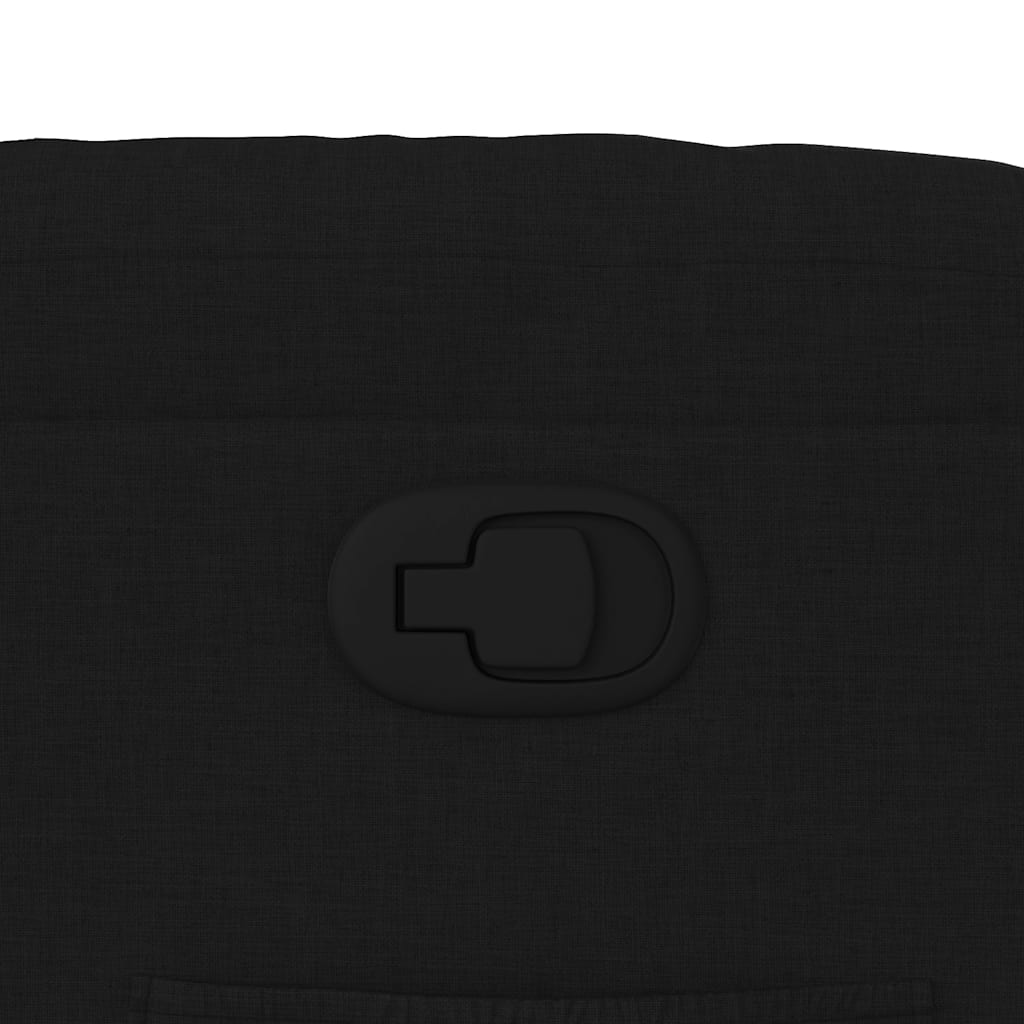 Poltrona reclinável tecido preto