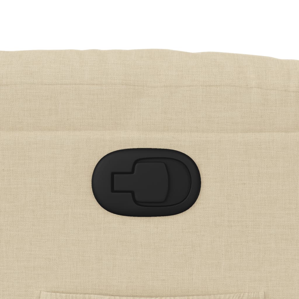 Poltrona reclinável tecido cor creme