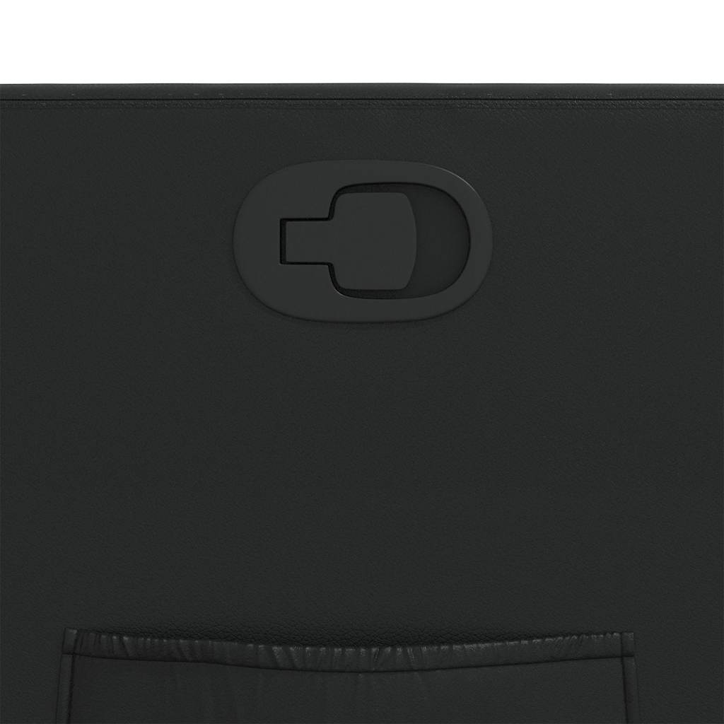 Poltrona reclinável couro artificial preto