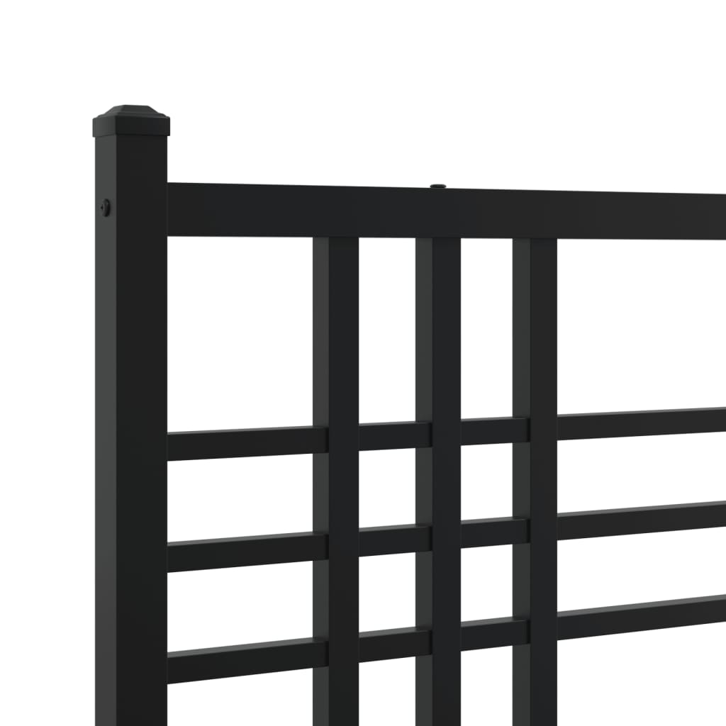 Cabeceira de cama 75 cm metal preto