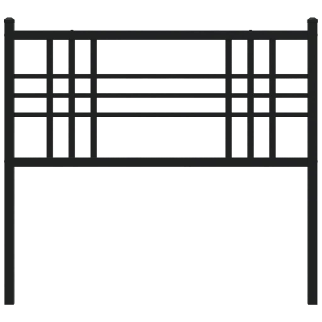 Cabeceira de cama 100 cm metal preto