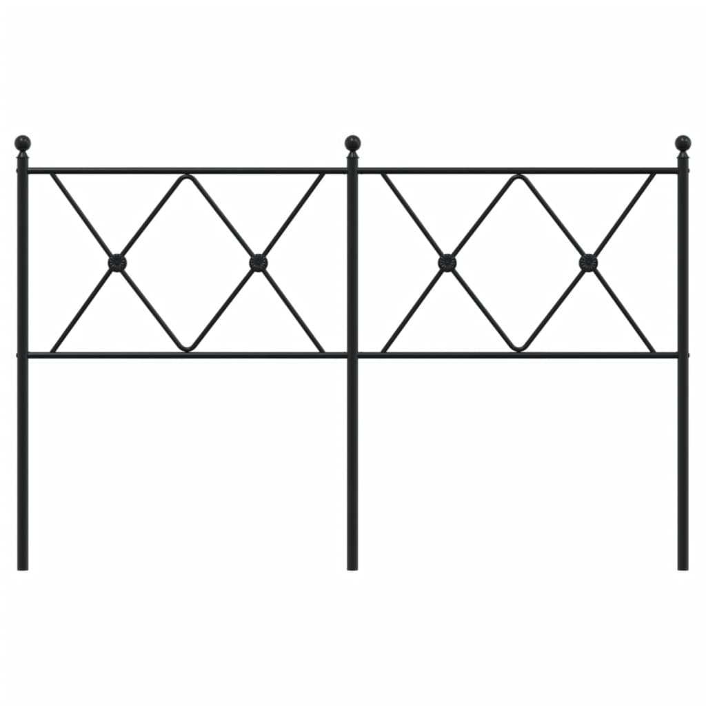 Cabeceira de cama 140 cm metal preto