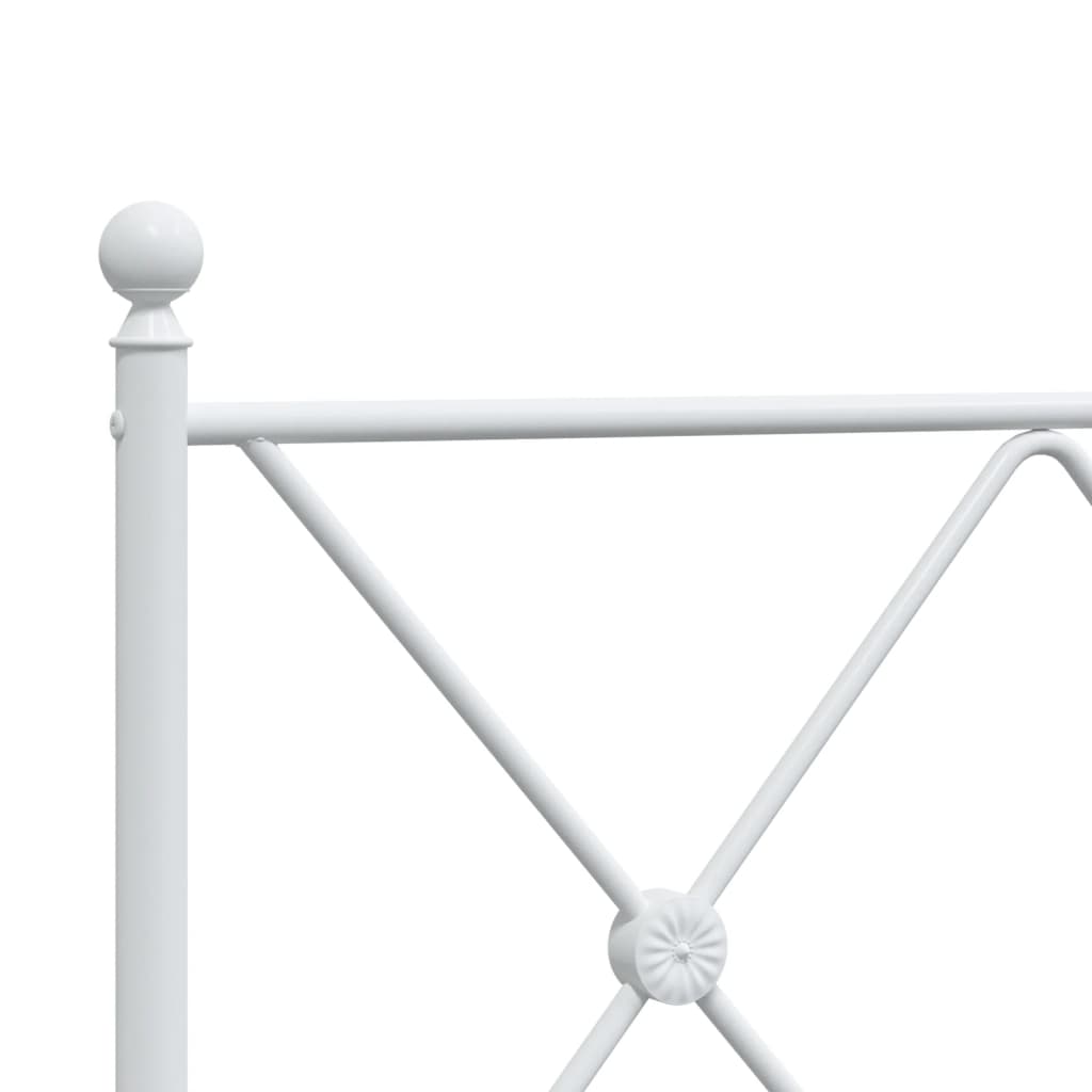 Estrutura de cama sem colchão com cabeceira 75x190 cm branco