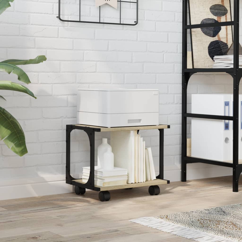 Suporte impressora 2 prateleiras deriv. madeira carvalho sonoma