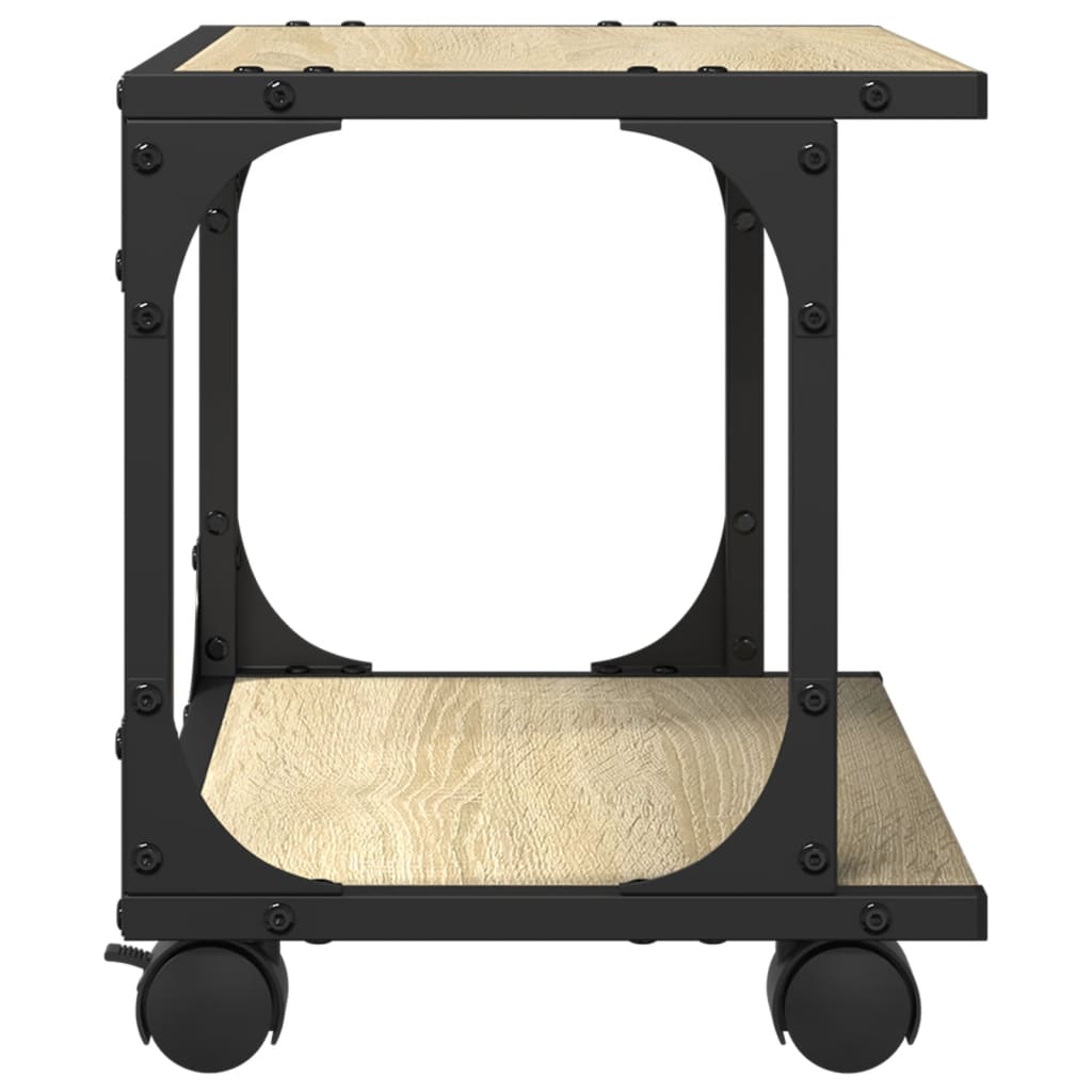 Suporte impressora 2 prateleiras deriv. madeira carvalho sonoma