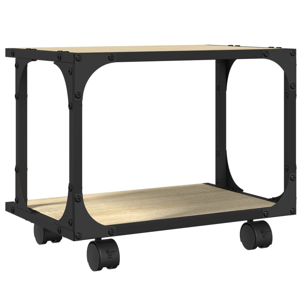 Suporte impressora 2 prateleiras deriv. madeira carvalho sonoma