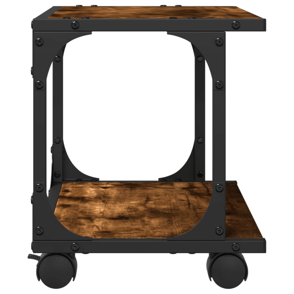 Suporte impressora 2 prateleiras deriv. madeira carvalho fumado