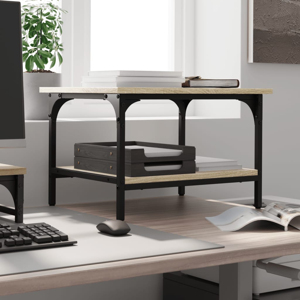 Suporte impressora 2 prateleiras deriv. madeira carvalho sonoma