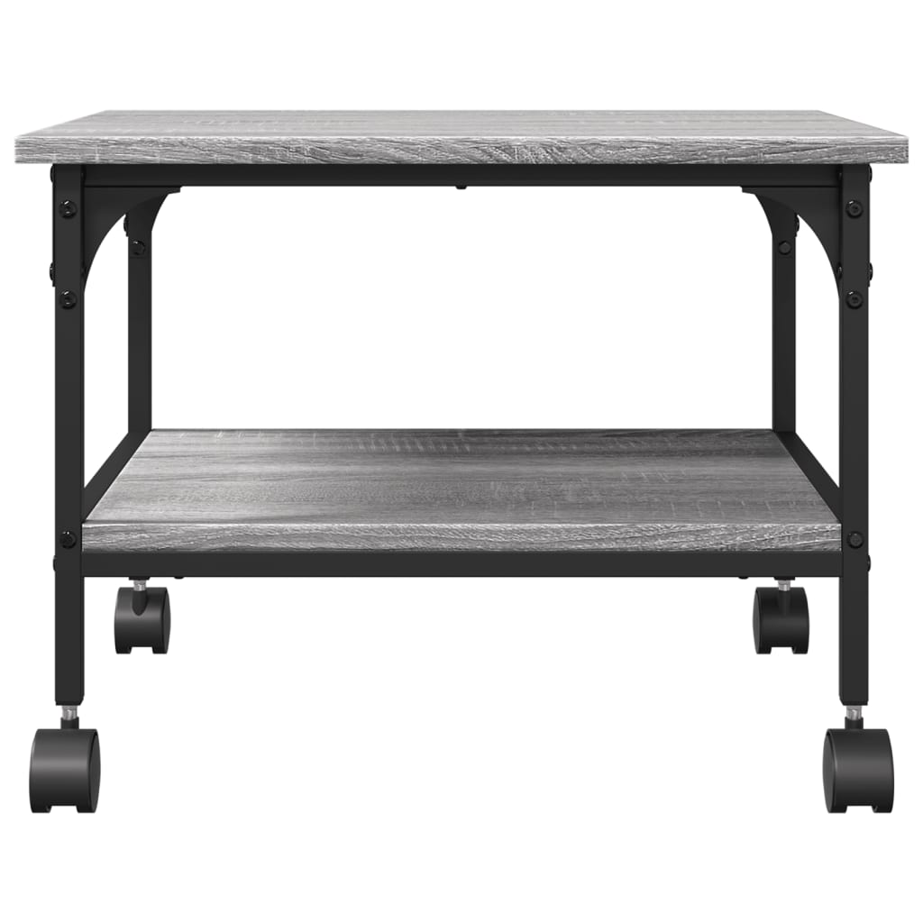 Suporte impressora 2 prateleiras deriv. madeira cinza sonoma