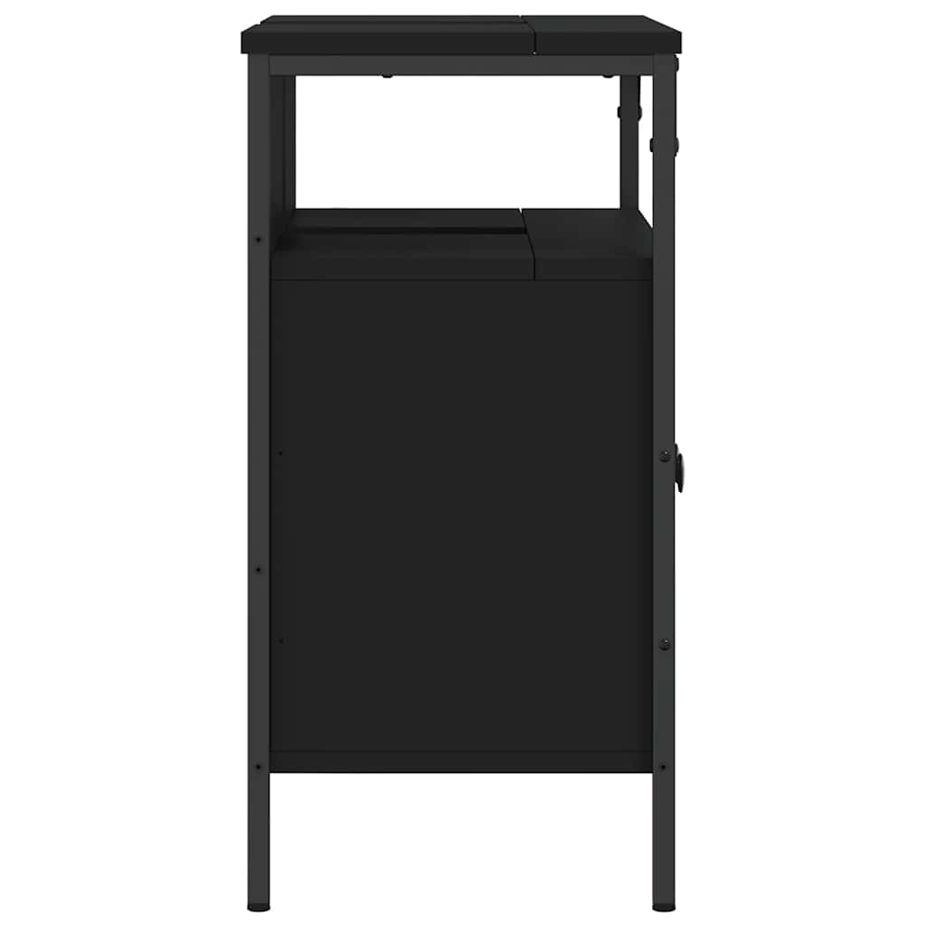 Móvel para lavatório 60x30x60 cm derivados de madeira preto