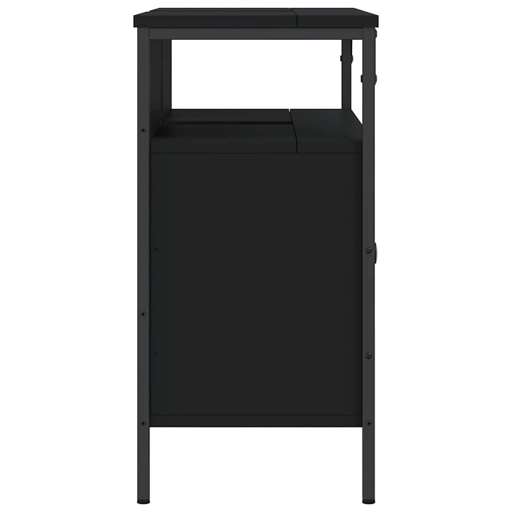 Móvel para lavatório 80x30x60 cm derivados de madeira preto