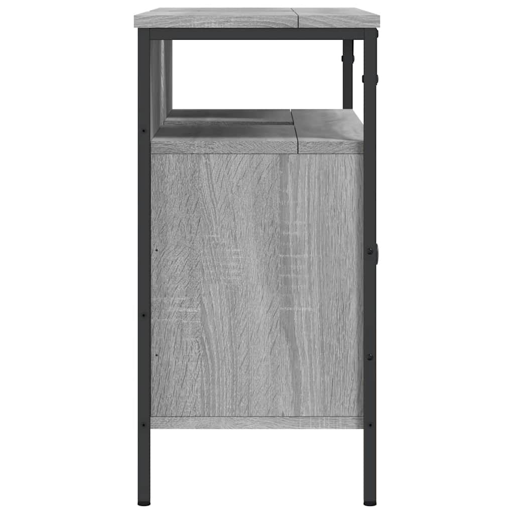 Móvel p/ lavatório 80x30x60cm derivados madeira cinzento sonoma